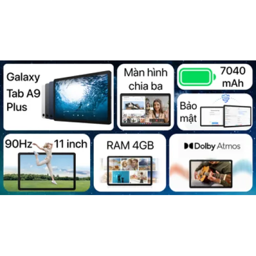 Samsung Galaxy Tab A9+ Plus 5G (4GB/64GB) Chính Hãng