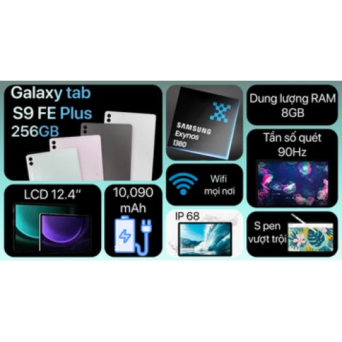 Samsung Galaxy Tab S9 FE+ Plus WiFi (12GB/256GB) Chính Hãng