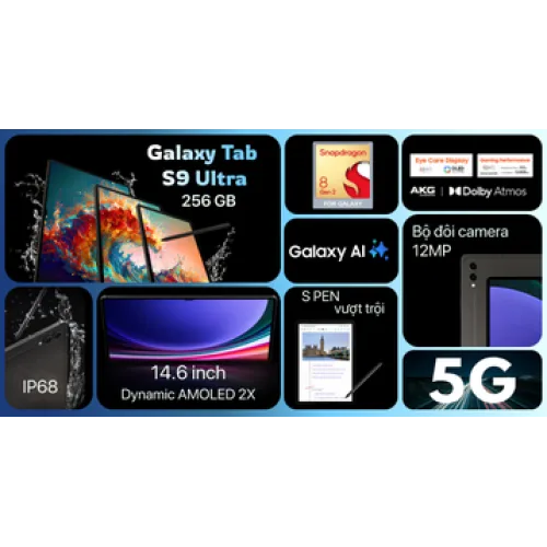 Samsung Galaxy Tab S9 Ultra WiFi (12GB/256GB) Chính Hãng