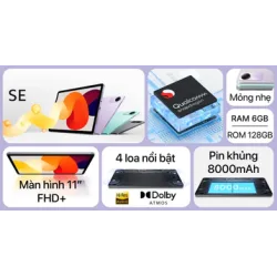 Máy tính bảng Xiaomi Redmi Pad SE (4GB/128GB) Chính Hãng
