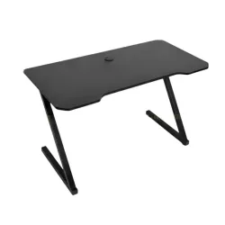 Bàn gaming chữ Z 1m2 | Khung thép sơn tĩnh điện, Mặt bàn MDF phủ melamine, Đen