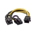 Cáp NguồnTừ Main IC847 =>(Đầu 6 pin Dương => 2 đầu 8 pin Dương) - 2